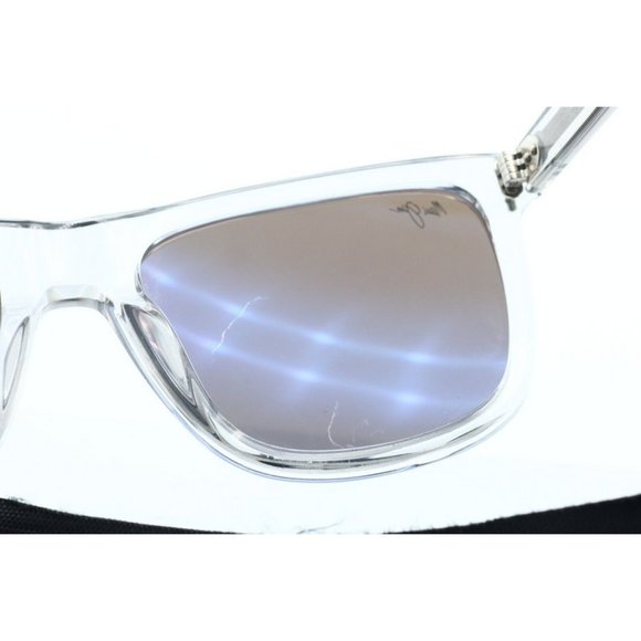 Maui Jim VELZYLAND MJ 802-11 Transparent Sunglasses Blue Polarized Lens 56mm (A) - Picture 7 of 8